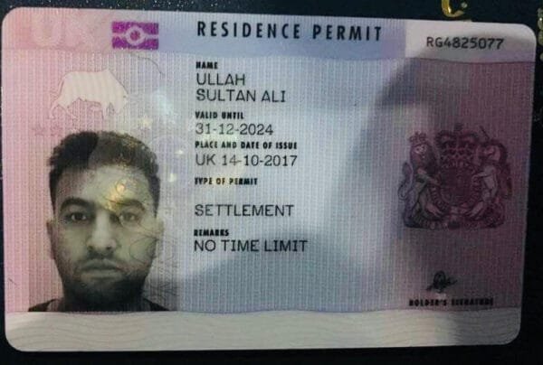 UK Residence Card