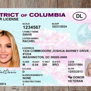 Columbia Driving License in Maryland