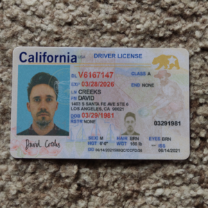 Buy Chula Vista Driver's License in California