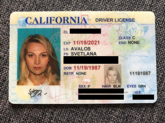 Buy Los Angeles Driver's License in California